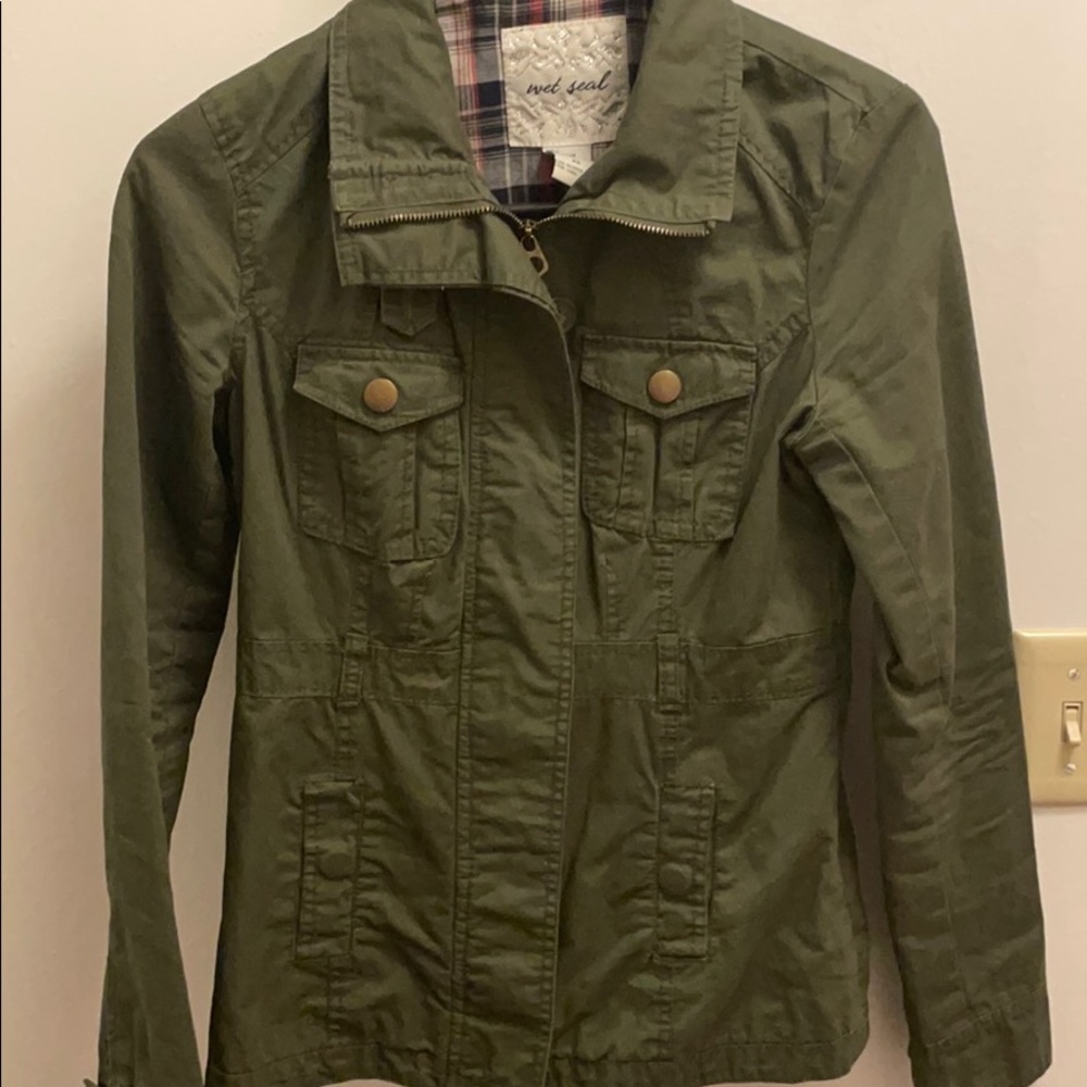 Green suit jacket